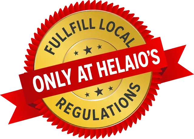 Seal: meets local regulations, only at Helaio